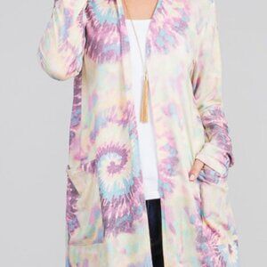 Heimish USA Multi Color Print Open Cardigan